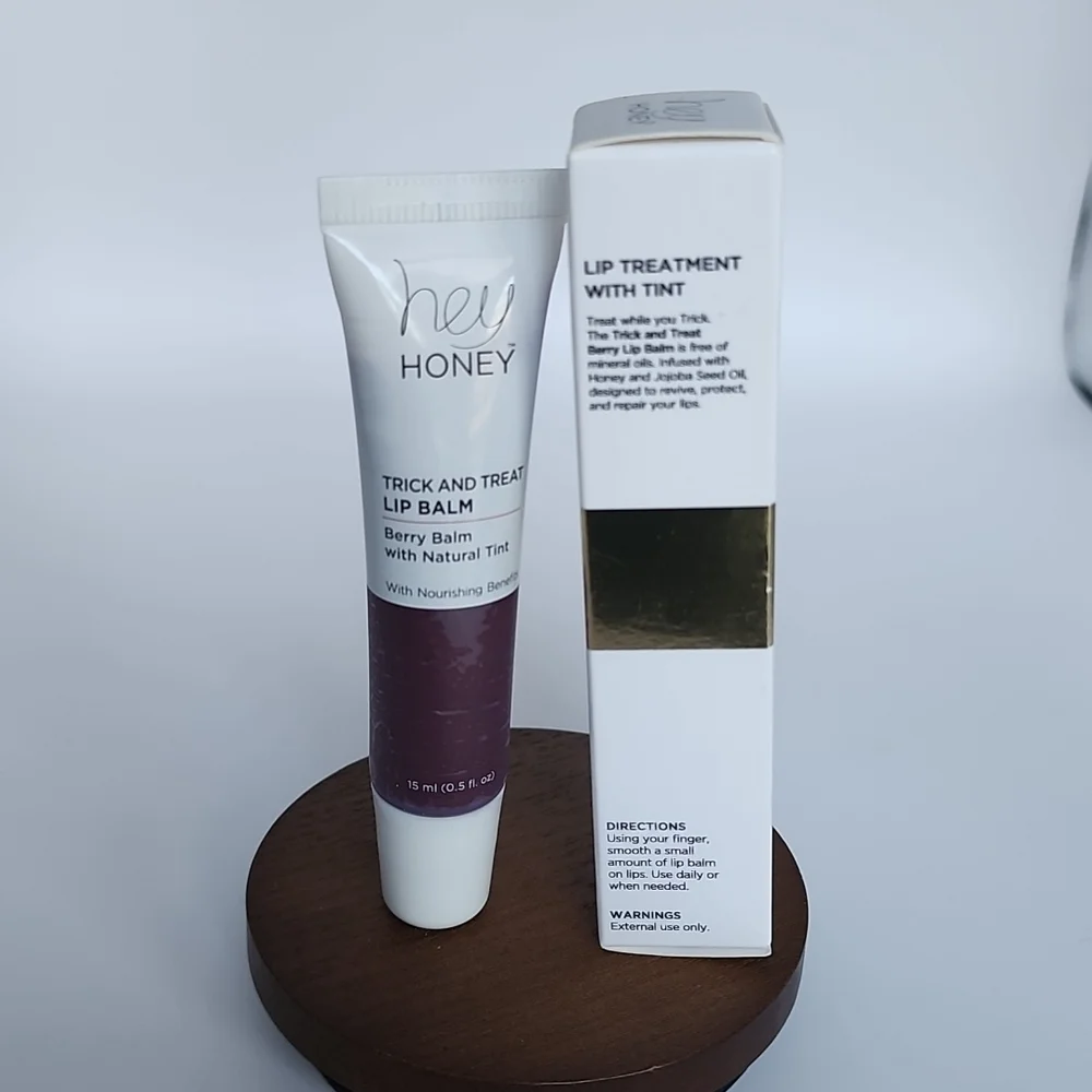 Hey Honey Trick and Treat Lip Balm- Berry Balm with Natural Tint
